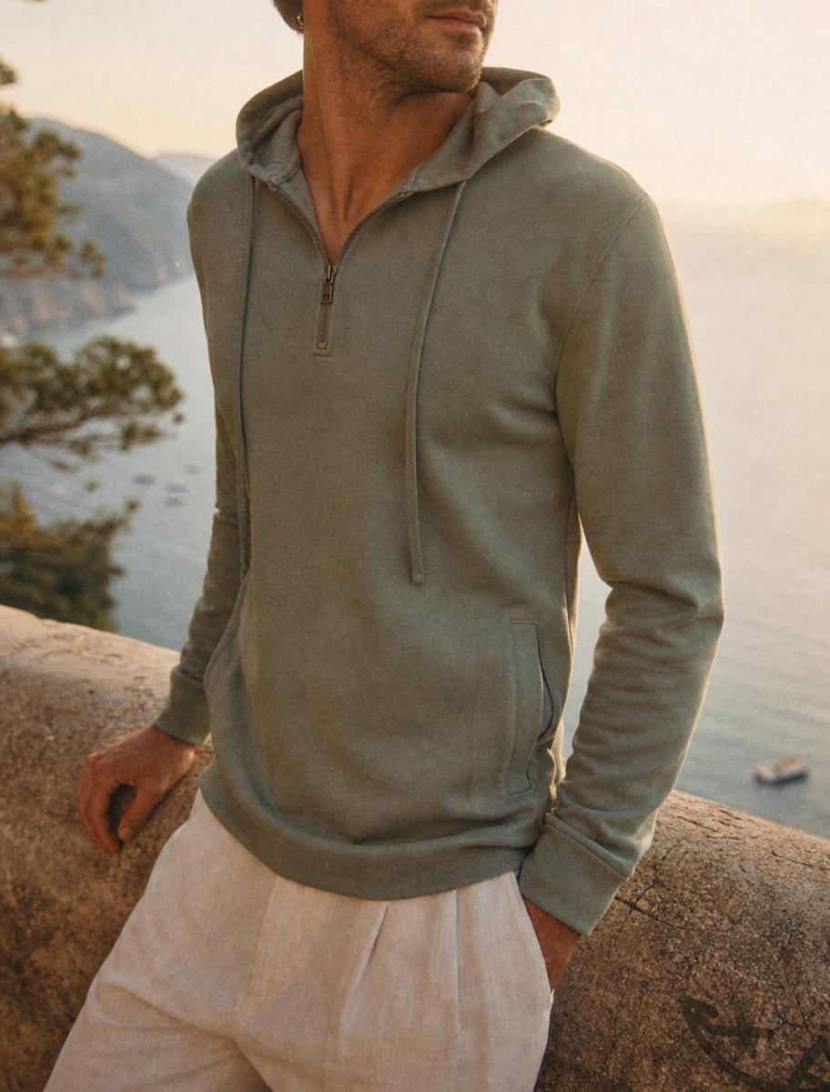 Coastal Half-Zip Hoodie